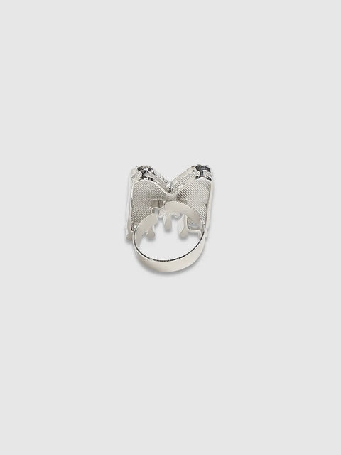 Mens-Bling-M-Alphabet-Ring-Silver