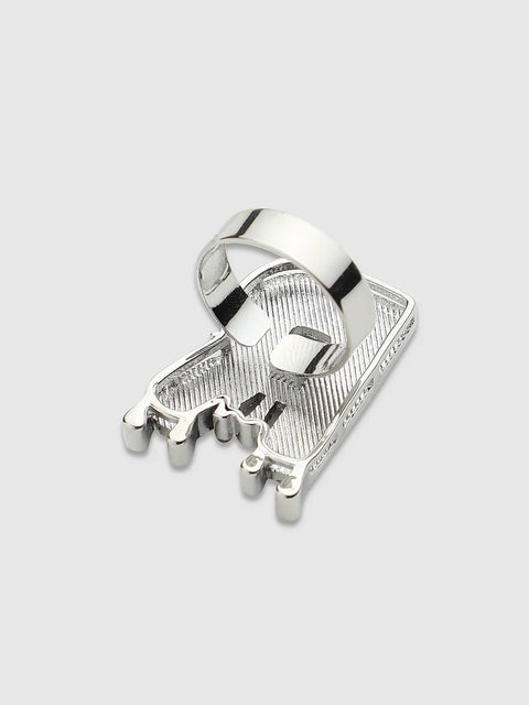 Mens-Bling-R-Alphabet-Ring-Silver