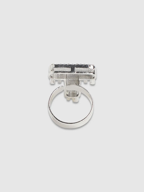 Mens-Bling-T-Alphabet-Ring-Silver