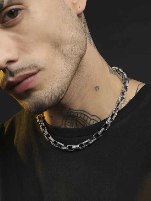 Geometric Chain - Silver